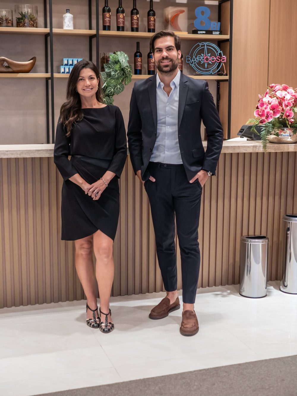 Marilia Fontes e Renato Breia no escritório da Nord